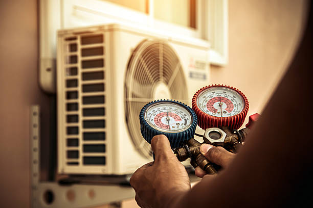 Professional Hvac technician working in Stanley, ND